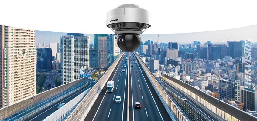 Hikvision HikWire blog article 16 MP PanoVu Stitches 180-Degree Panoramic View and Features PTZ