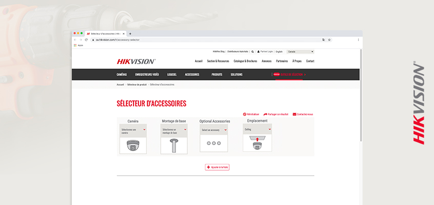 Hikvision HikWire blog article Accessory Selector Tool