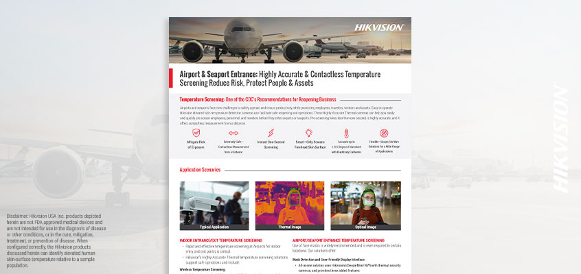 Hikvision HikWire blog article Airport HAT brochure