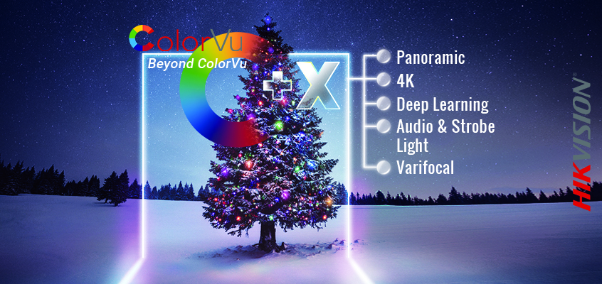 Hikvision HikWire blog article ColorVu + X Camera Lineup: View the Holidays in Full Color