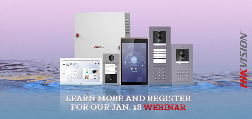 Hikvision HikWire blog article Intercom Product Promotion and Jan. 18 Webinar: Complete Security Technology that Goes Beyond Video