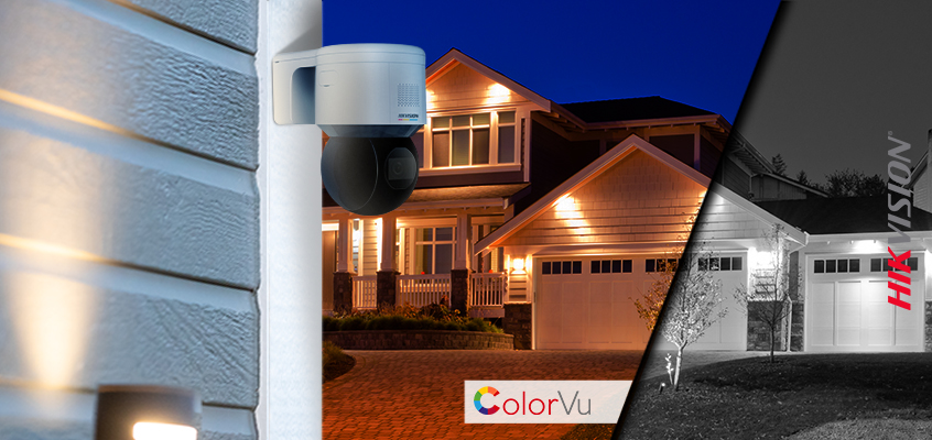 Hikvision HikWire blog article Real-Time ColorVu PT Cameras Bring 4 MP Full Color Images to You 24/7