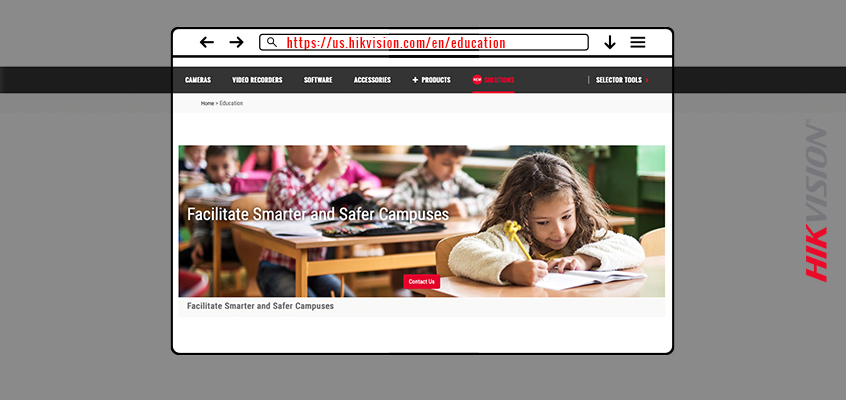 Hikvision HikWire blog article New Education Webpage, Showcases Broad Range of AI and Technology Solutions for Education