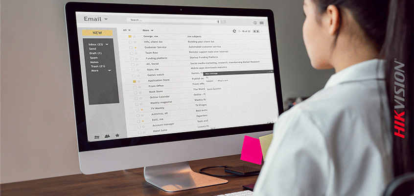 Hikvision HikWire blog article New Report Finds Email Poses Risk for Security Breach, Concerns, in Organizations