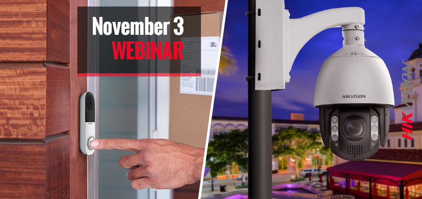 Hikvision HikWire blog article Join Our Nov. 3 Webinar to Learn About New ColorVu PTZs and a Doorbell Camera