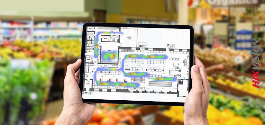 Hikvision HikWire blog article Heat Mapping Cameras Offer Retailers and Grocers New Insights into Shopping Trends