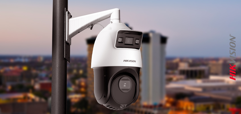 Hikvision HikWire blog article Compact 4-Inch TandemVu PTZ Cameras Produce the Big Picture and Details in One, Convenient View