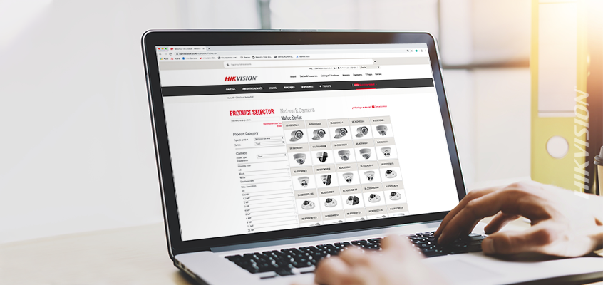 Hikvision HikWire blog article product selector