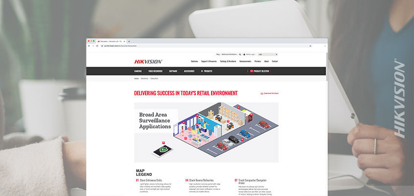 Hikvision HikWire blog article Retail Vertical Solutions Webpage